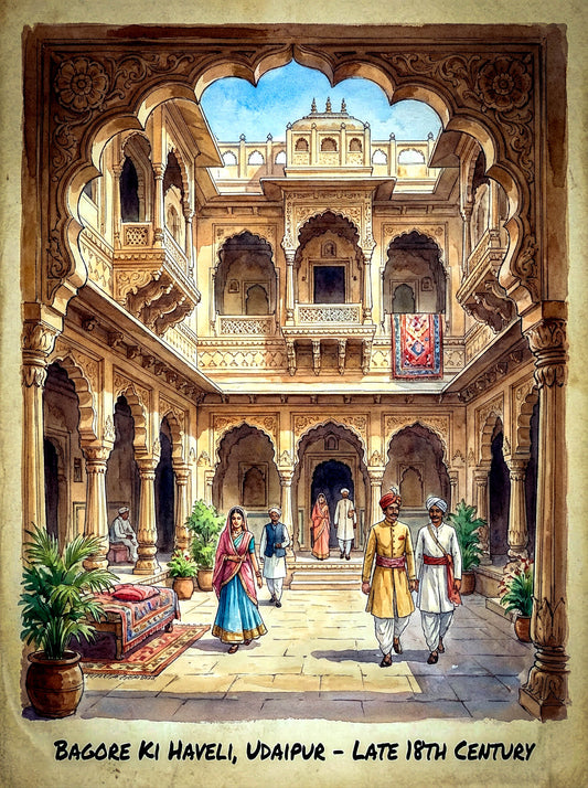 Bagore ki Haveli 18th Century a4 size frame