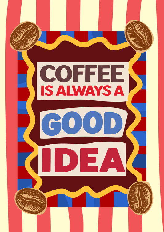 Coffee Lovers wall frame a4 size